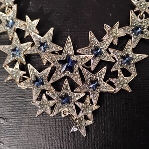 Blue Star Cluster Necklace
